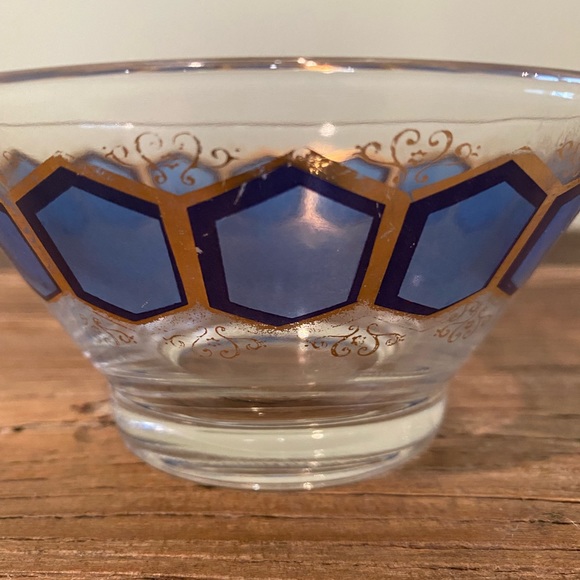 Vintage Washington Pasinski Blue Hexagon Bowl 
One Bowl - Picture 6 of 11